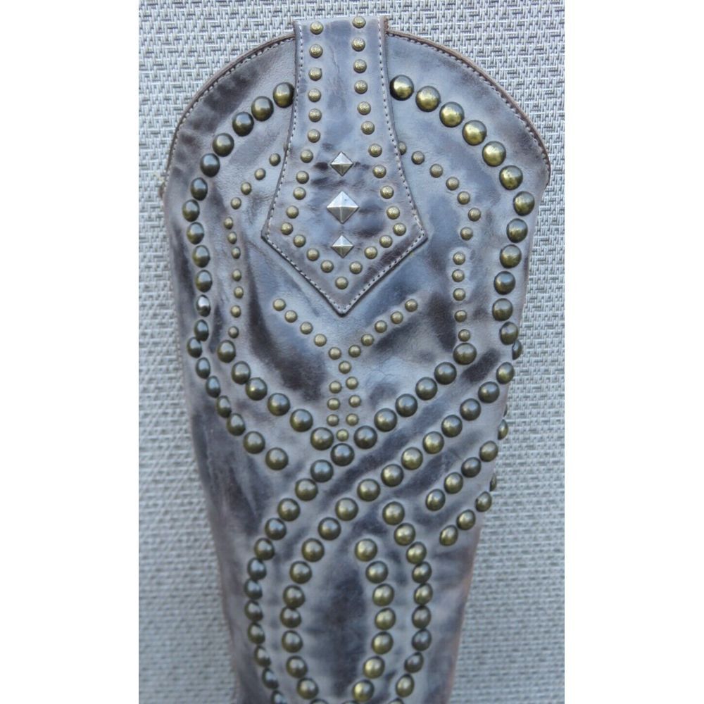 Old Gringo Belinda Womens Size 7 B Brown Studded 18.5" Tall Western Boots - Picture 9 of 16